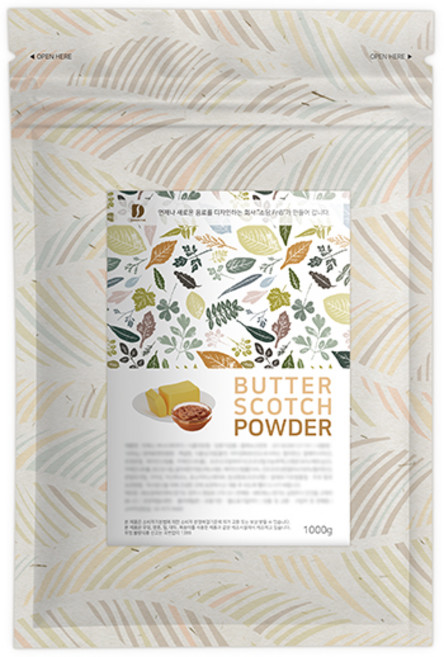 파피루 버터스카치 라떼 파우더, 1kg, 1개입, 50개, 1kg