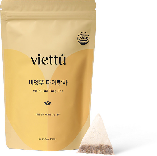 비엣뚜 다이탕차, 1개, 36g