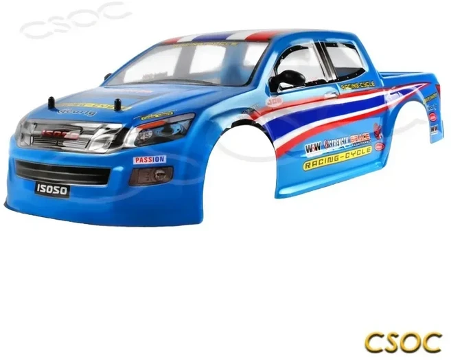 CSOC 1/10 큰 오프로드 4WD 속도 원격 제어 드리프트 레이싱 트럭에 대 한 PVC 자동차 쉘 성인을위한 RC 장, 12 car shell, 1개