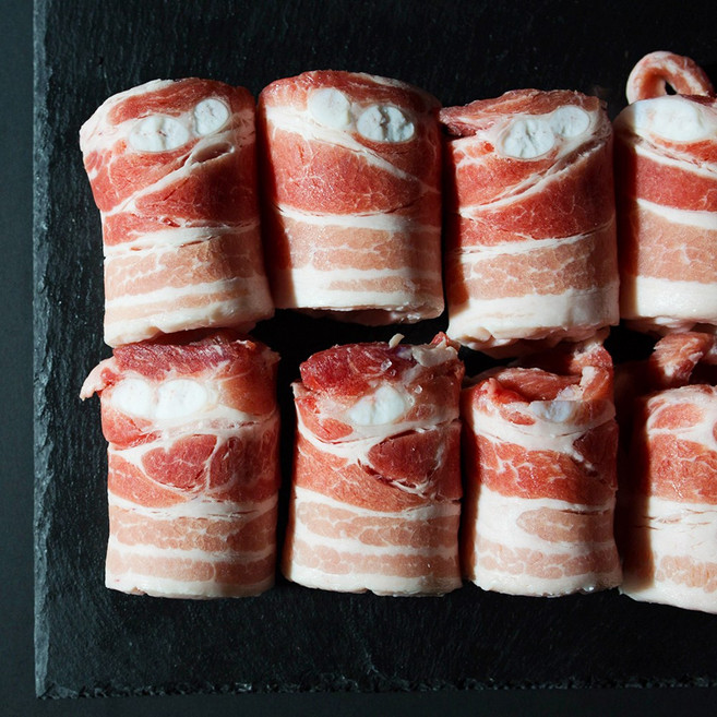 푸드명장 아그로수퍼 칠레 삼겹살 일반구이용 7mm~8mm, 1개, 500g