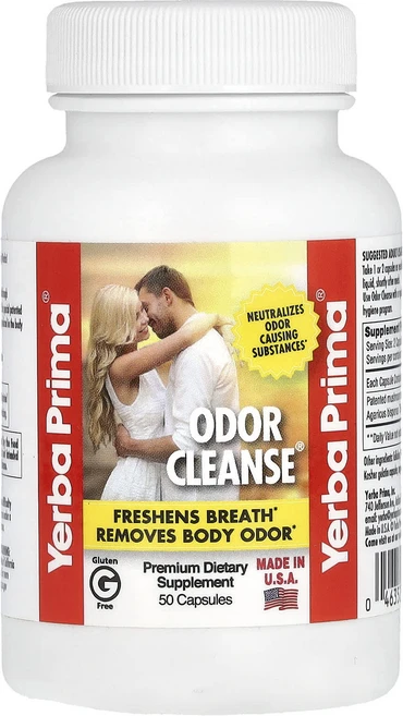 Yerba Prima Odor Cleanse 캡슐 50정, YerbaPrimaOdorCleanse캡슐50정, 1개 - 쿠팡