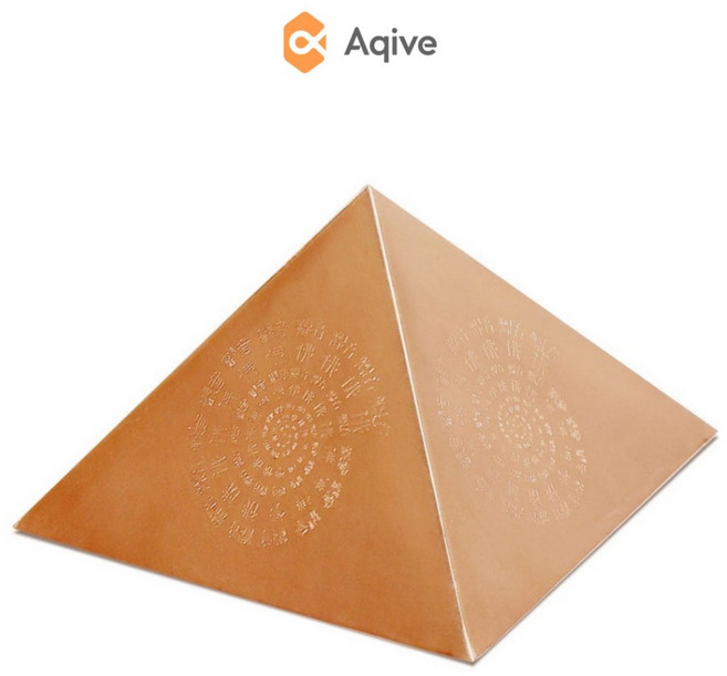 【Aqive】銅製金字塔 (撓場科學、空間淨化、冥想、能量場、覺察、神秘、能量、除穢)-高雄實體店面展售體驗, 1個