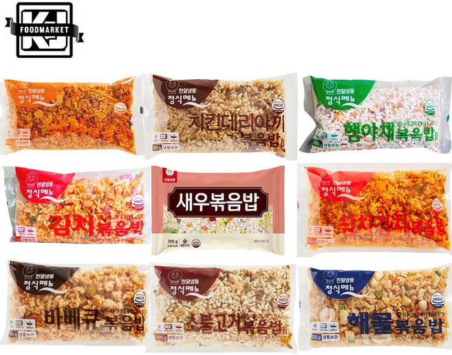 간편한 조리 볶음밥 9종 골라담기, 바베큐볶음밥, 20g