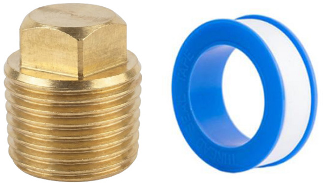 이안 15A 동 메꾸라 1개+테프론 테이프 1개, 1개