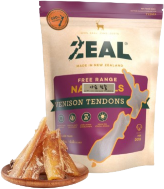 질 뉴질랜드산 강아지 수제 오래먹는간식, 사슴힘줄, 125g, 1개