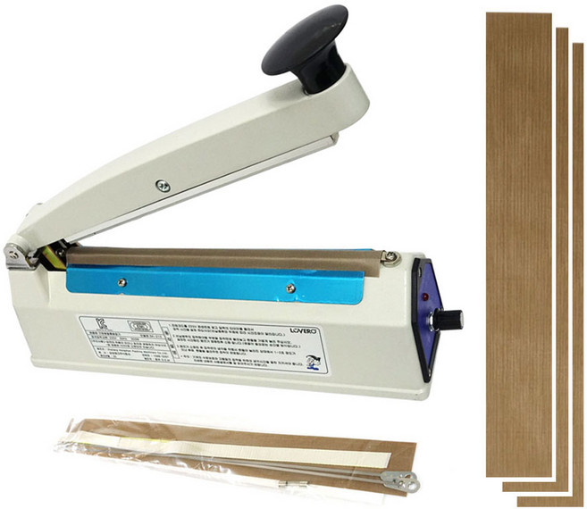 삼보테크 러브러 실링기 비닐밀봉기 포장기 소모품1조 + 테프론천 3 + 2mm SK-210