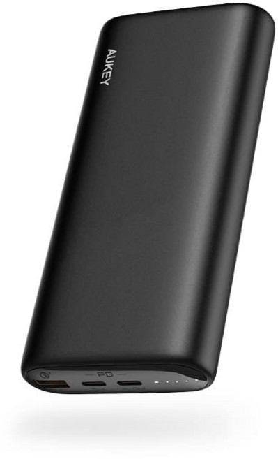 Aukey Essential 20000mAh (PB-Y37) 65W PD 行動電源, 黑色
