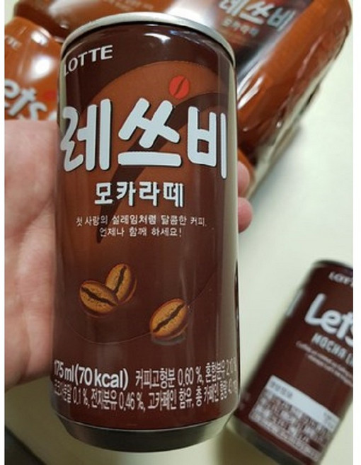 레쓰비 모카라떼, 175ml, 6개