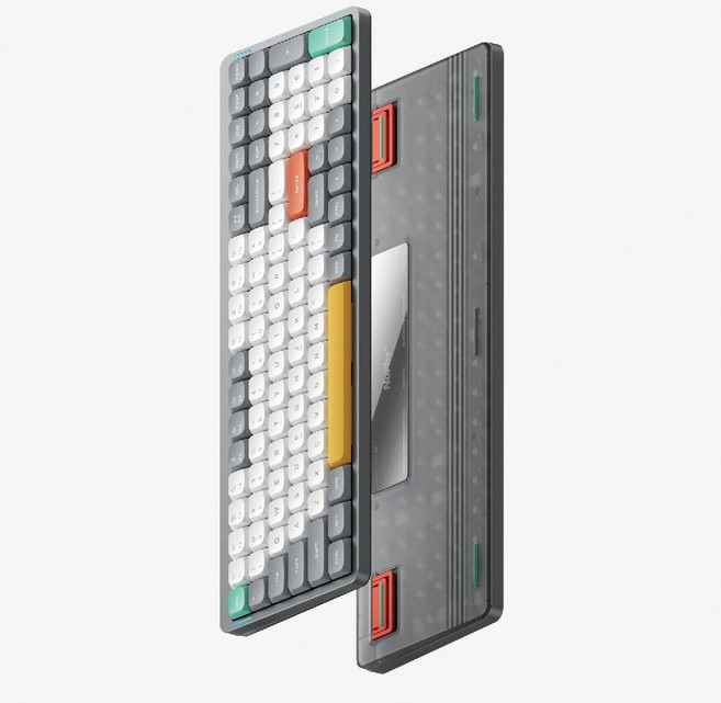 누피 Air96 V2 갈축 이온 기계식 텐키리스 블루투스 슬림형, 네, 모스 샤프트(60 gf), 문라이트 그레이