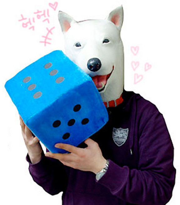 복불복 대형 주사위 (블루), 1개, 단품