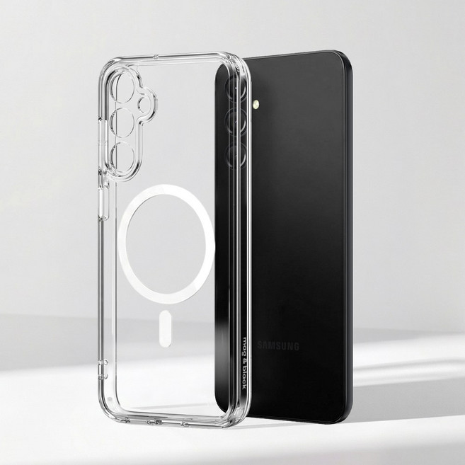 맥앤블랙 2배자력 아이폰 갤럭시 맥세이프 투명 케이스