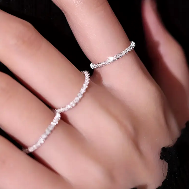 데일리 심플 꼬임 레이어드 가드링 패션 반지 3p 세트