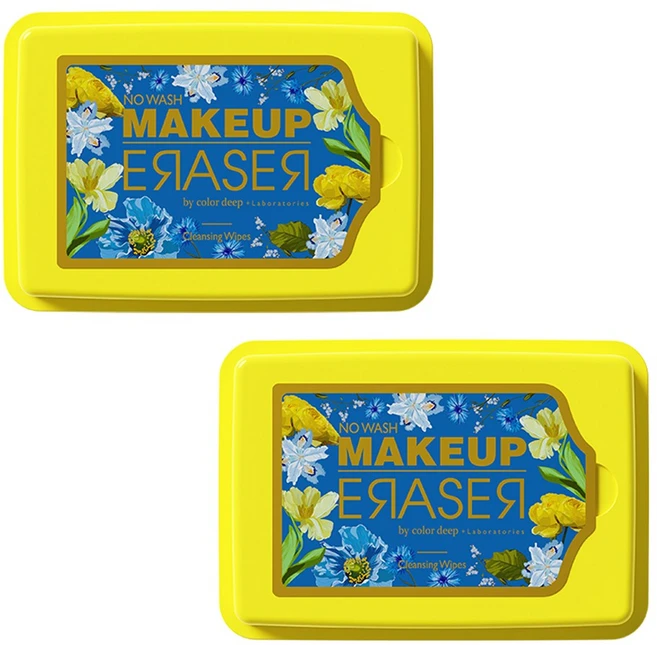 [공식몰] 컬러딥 메이크업 이레이져 클렌징시트 30매(옐로우) 1개, 2개, 30매입 - 쿠팡