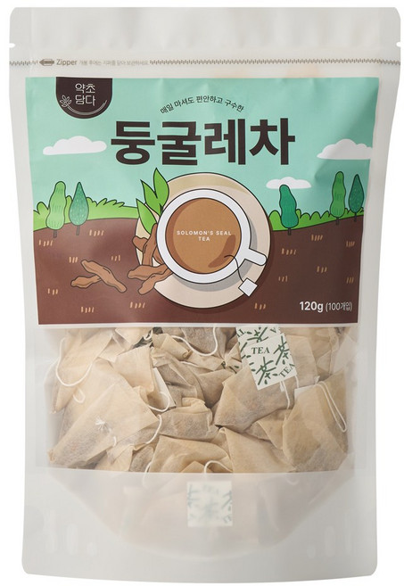 약초담다 둥굴레 차 삼각티백, 1개, 100개입, 1.2g
