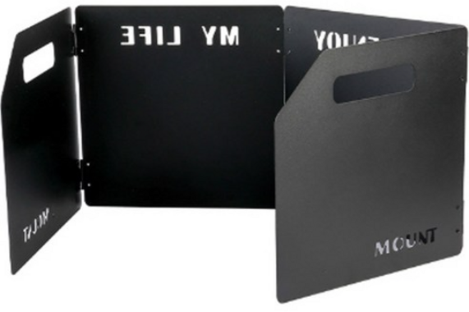 캠핑 버너 4단 바람막이, BLACK, 1개