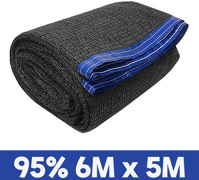 그늘애 차광막 흑색 95% 98% 이중직 흑색+녹색 강력사중직 그늘막 국내생산 주문제작 차광망 햇빛차단 옥상 캠핑 세차장, 95% 흑색 차광막 6mx5m(4면봉재)+로프 10m