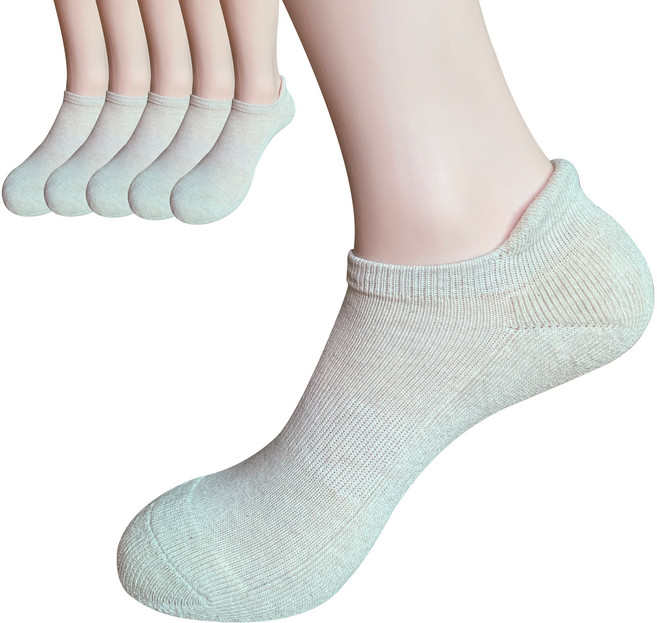 YMSOCKS 여성 발목보호 이중쿠션 스포츠양말 5족