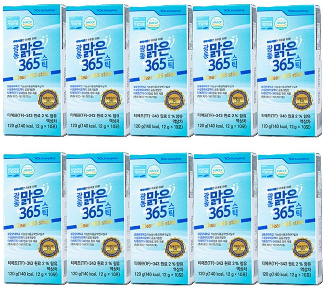 광동 맑은365 스틱 30p, 12g, 100개