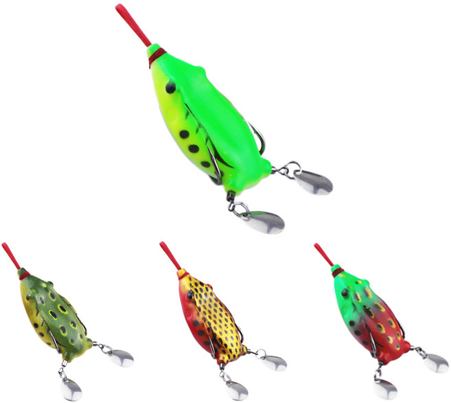 행운을파는낚시 천둥 프로그(12g) 프로그웜 탑워터 개구리웜 배스 루어 가물치 낚시, 1개, 12g, 03. 골든 레드