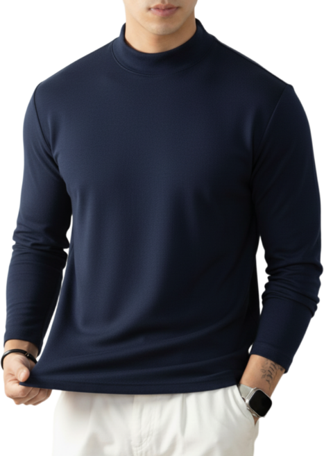 DADADA 남자 목폴라 기모 반목티 터틀넥 목티