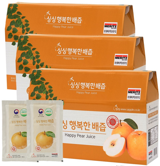 싱싱 행복한 배즙, 100ml