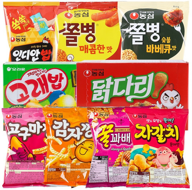 [잇츠팩] 사무실 간식 과자 먹깨비당 9종세트, G_MI0022_먹깨비당, 1개