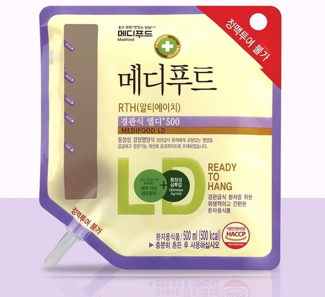 메디푸드 RTH 경관식 엘디 500 (500ml x 20팩), 500ml, 20개