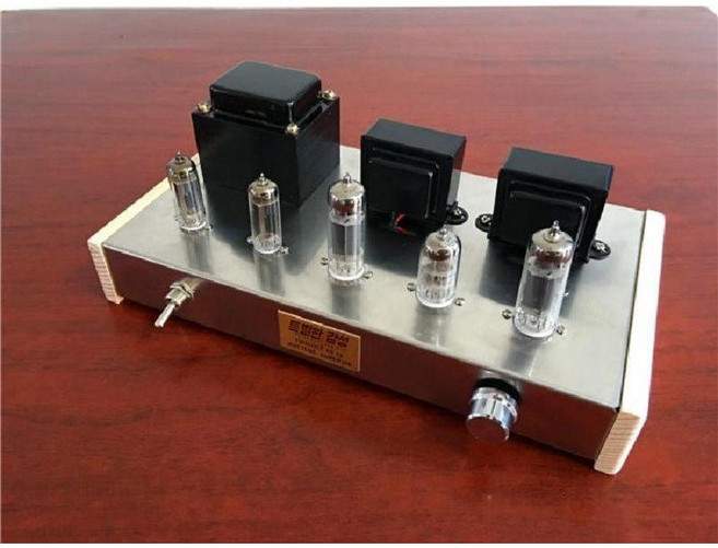 6N2 6P1 푸쉬풀 진공관 자작 킷트 DIY 블루투스 앰프 스테인리스 디코딩 연결 조립, 8. 6P1 스테인리스 완제품