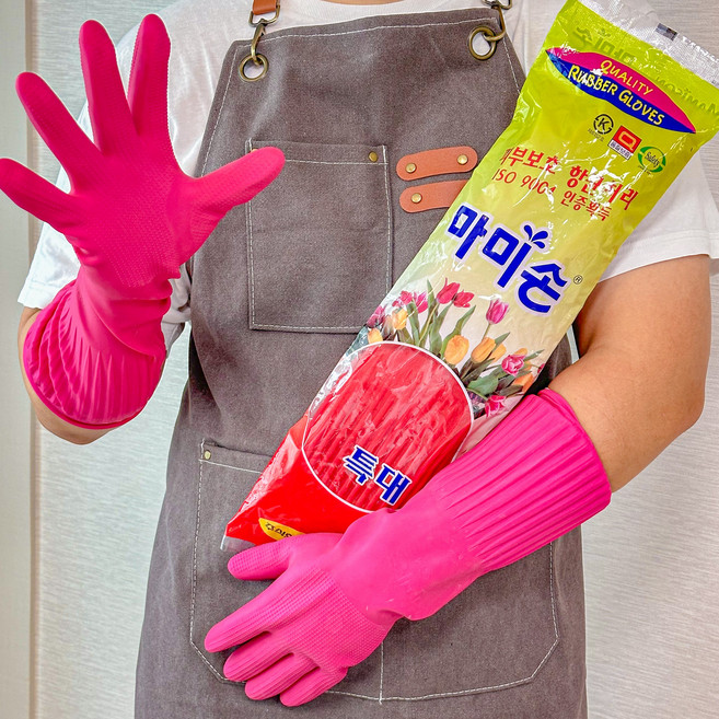 마미손 고무장갑 특대 설거지 남성 고무장갑 5켤레, 마미손 칼라 그레이 중(M) 5켤레, 중(M), 5개