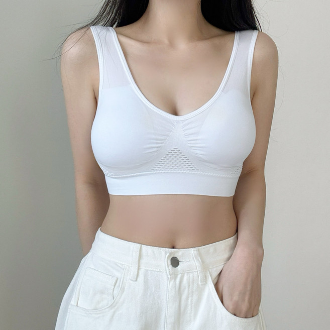 디아쿠아 쿨 메쉬 심리스 브라 빅사이즈 포함 여성용 브래지어