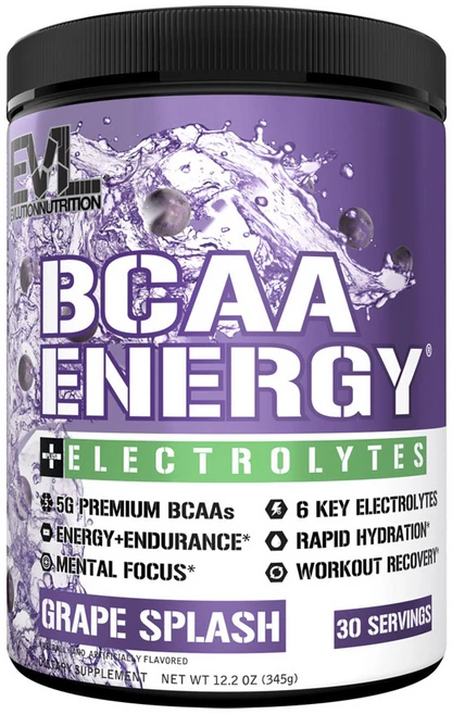 EVLUTIONNUTRITION BCAA 에너지 전해질 포도 스플래쉬, 1개, 345g - 쿠팡