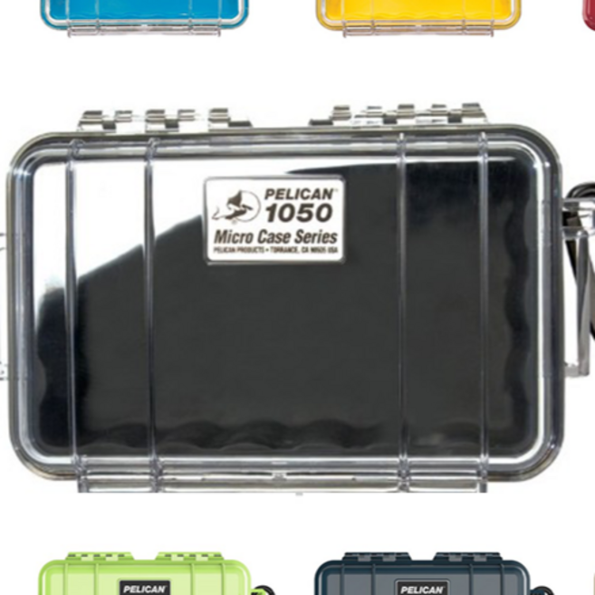 Pelican 펠리칸 마이크로 케이스 1050 (색상 선택), 클리어레드, 1개