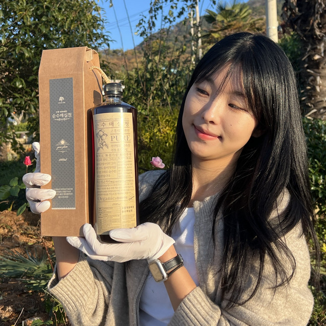 무농약 수제 매실청 3년 발효 숙성 액기스 원액 수제청 전남 고흥 친환경 1000ml 1L, 1박스