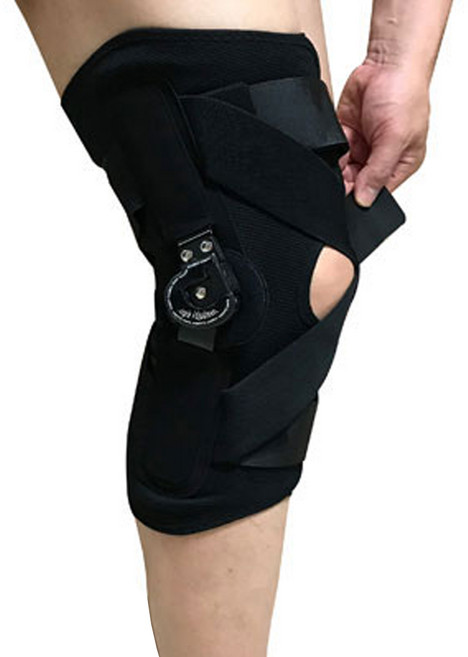 무릎 관절 각도조절 보조기 MCL 십자인대 지지대 전방, 1개