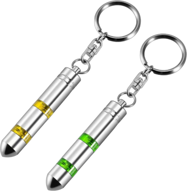 미라클매직 3세대 정전기 방지 키링 키홀더, 1세트, 그린, 옐로우