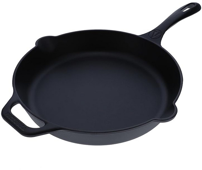 일본 VICTORIA 빅토리아 12인치 스킬렛 프라이팬 30cm SKL212 주철 Skillet 시즈닝..., 1개, 1cm