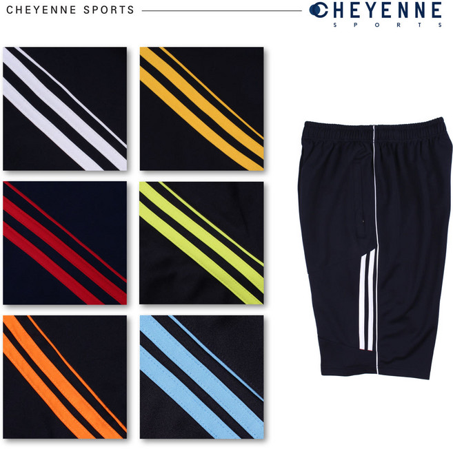 [샤이안스포츠] 네이비바탕 무릎선 반바지 학교 체육복 반바지 트레이닝복