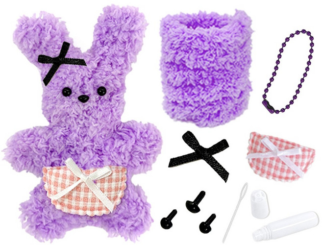 로앤제이 모루인형 만들기 DIY키트 패키지 모루 재료 부자재 키링 만들기 세트 악세사리 철사인형 털철사 동물철사, 1개, 02.끼순이세트