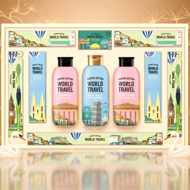 LG생활건강 유럽트레블뉴월드 T호 + 쇼핑백 선물세트, 30세트