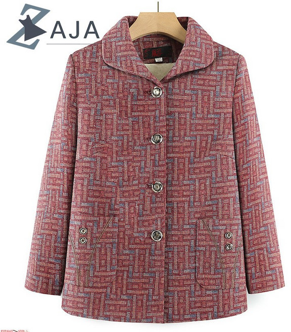 ZAJA 가을 겨울 80대 할머니옷 70대 엄마옷 외출복 기모 자켓