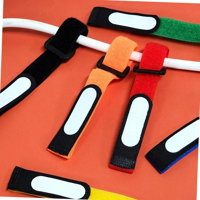 케이블 정리 찍찍이 네임택 타이 전선 식별 라벨 밴드 케이블라벨 케이블타이 네임택타이