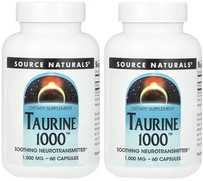 소스 내추럴 타우린 1000 1 000mg 60캡슐, 60정, 2개 - 쿠팡