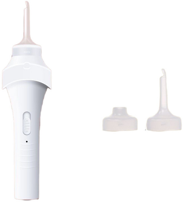 充電挖耳器 可視帶燈 能吸 兒童成人寶寶電動挖耳勺, 白色, 1個, 1個裝