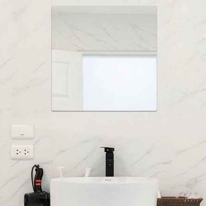 벽걸이 아크릴 거울 3size 부착형 자취방 화장대 욕실