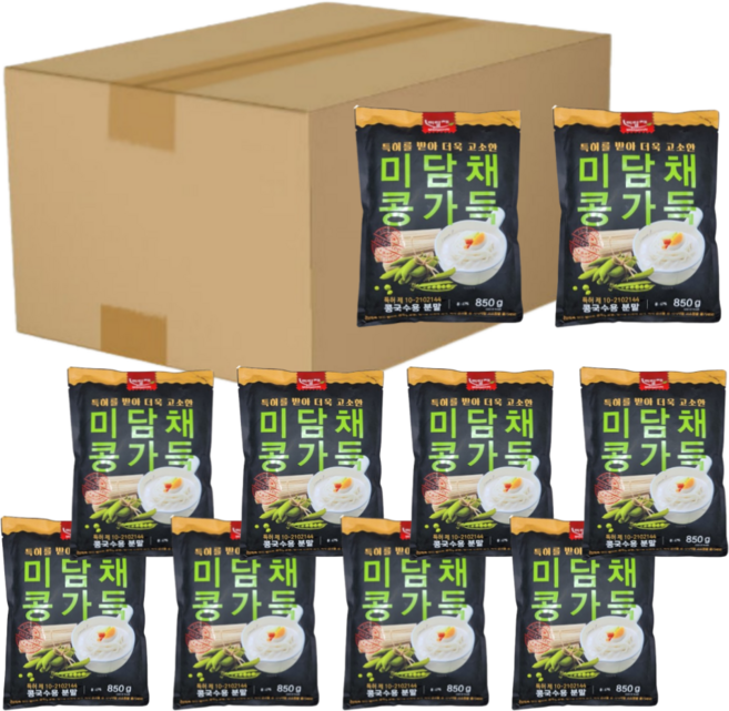 콩국수용 콩가루 (1박스) 대용량 150 인분 가성비 최강, 10개, 850g