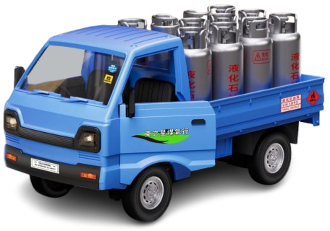 瑪琍歐 2.4G遙控叫賣車 土窯雞造型貨卡, 1個, 瓦斯車,標準版500mah電池