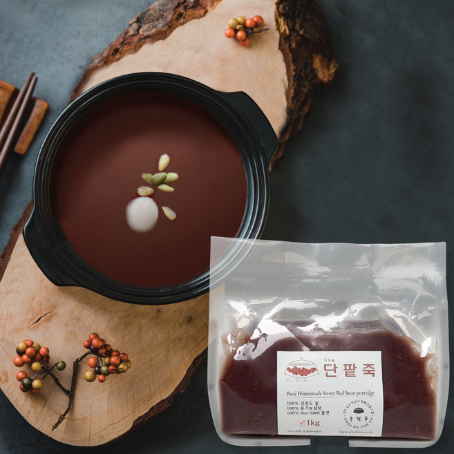소적두 쌀 없는 국산 단팥죽, 1개, 1kg