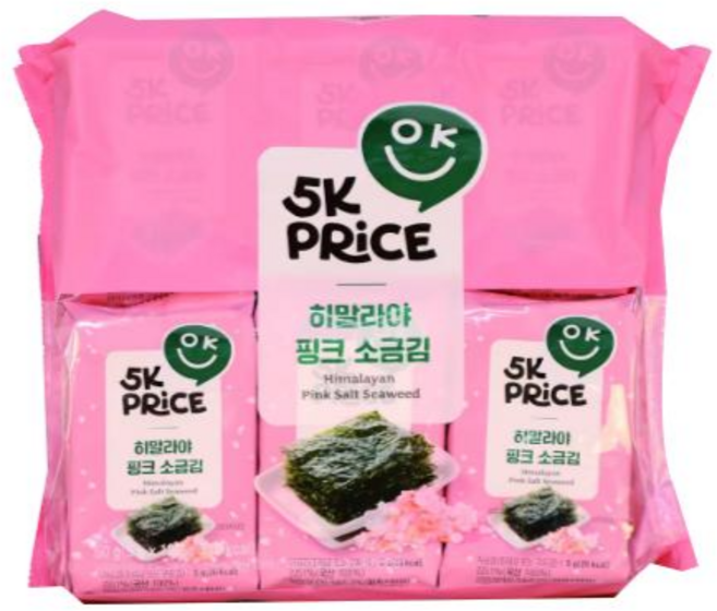 바삭 짭짤 히말라야핑크소금김, 1개, 60g