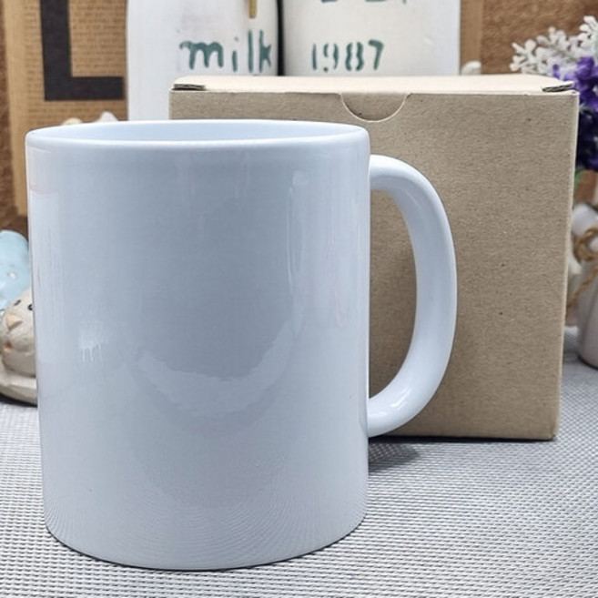 승화전사 머그컵 포토머그컵 제작용 1p박스포함 머그잔 굿즈제작 사진머그컵 코팅컵, 1개, 수량