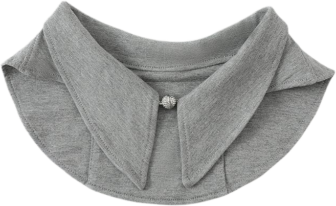 Makone 여성 패션 모달 페이크카라 캐주얼 트랜드 코디 이너용 심플 셔츠카라 카라넥